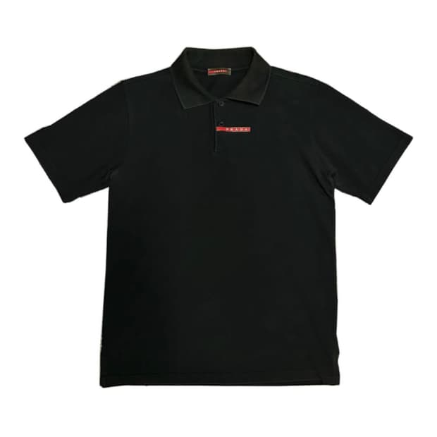  프라다 스포츠 2000s 레드 로고 카라티