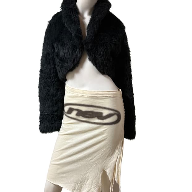 Algonquinz 갸루펑크 페이크 퍼 숏 자켓