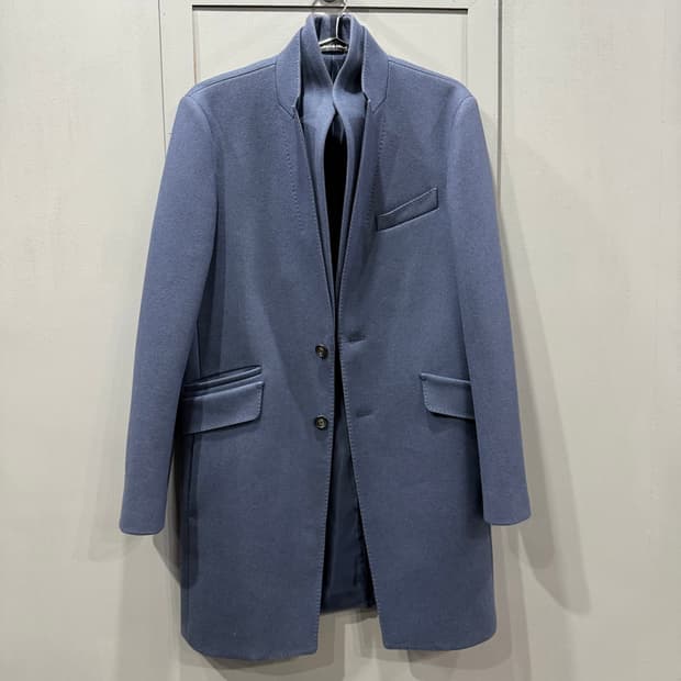 48 반하트디알바자 울 캐시미어 더블카라 코트 자켓