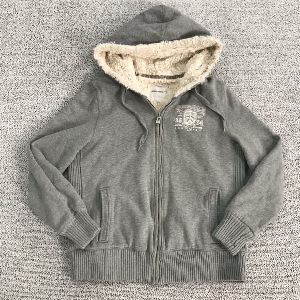 y2k 양털 후드집업