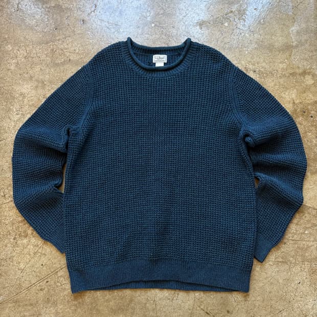 엘엘빈 코튼 롤넥 스웨터