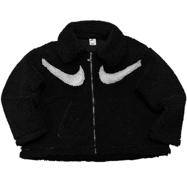 ✨ (바배) 나이키 더블스우시 블랙 플리스 자켓 