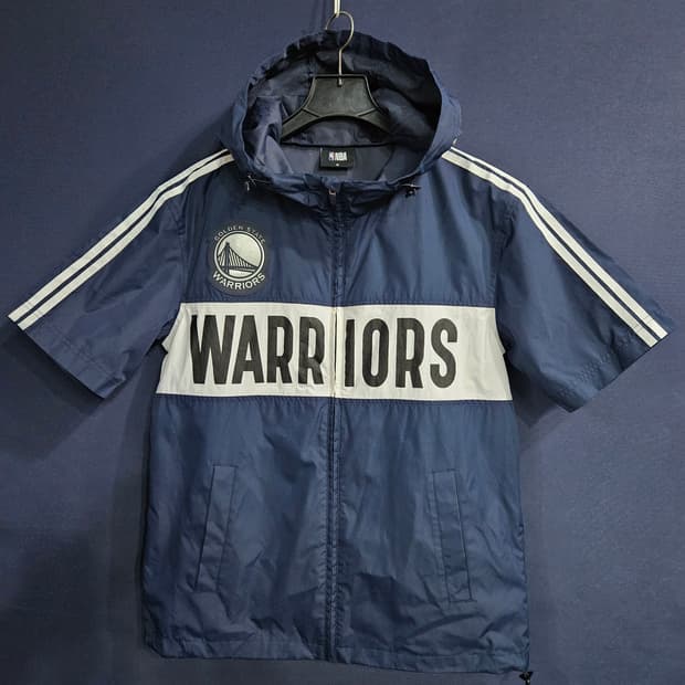 NBA 네이비 남성 95 후드 바람막이 반팔 집업자켓 