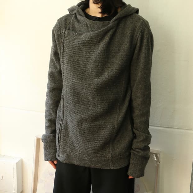 아르마니 익스체인지 사선 후드 집업