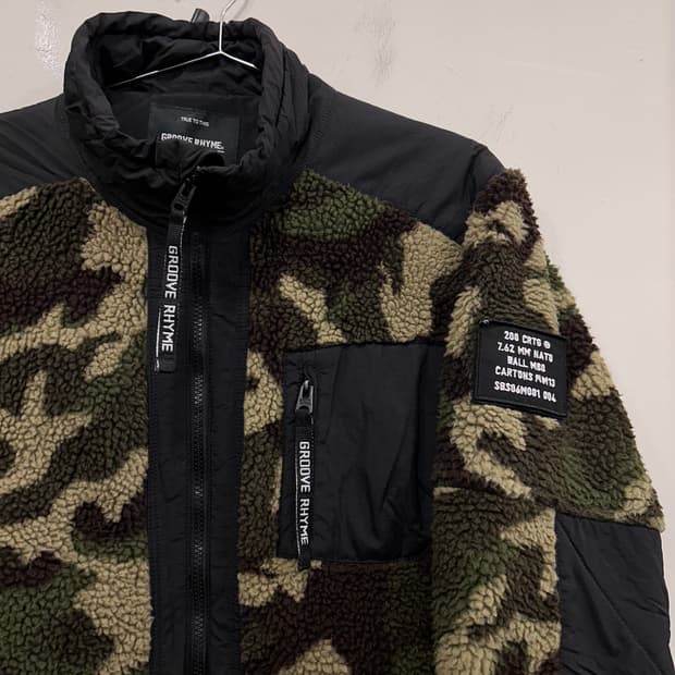 그루브라임 나일론패치 밀리터리 패턴 플리스