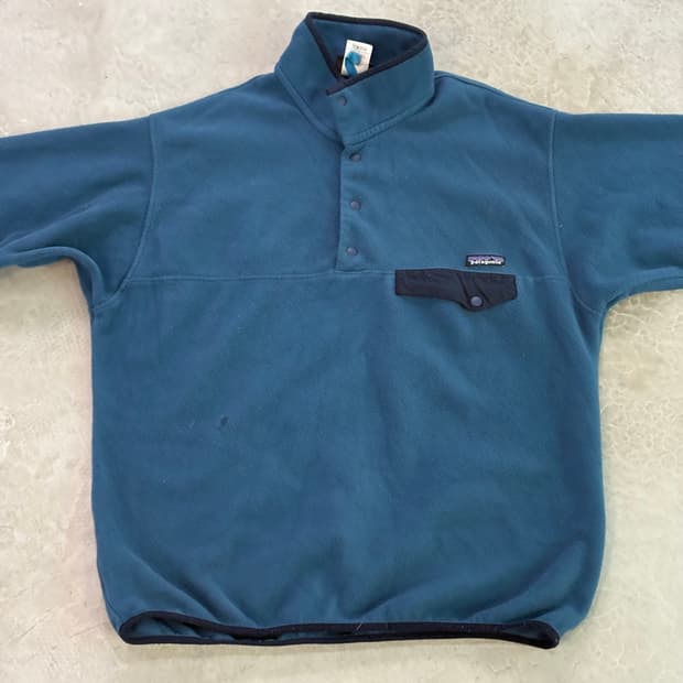 14fw 파타고니아 신칠라 스냅티 풀오버 틸블루