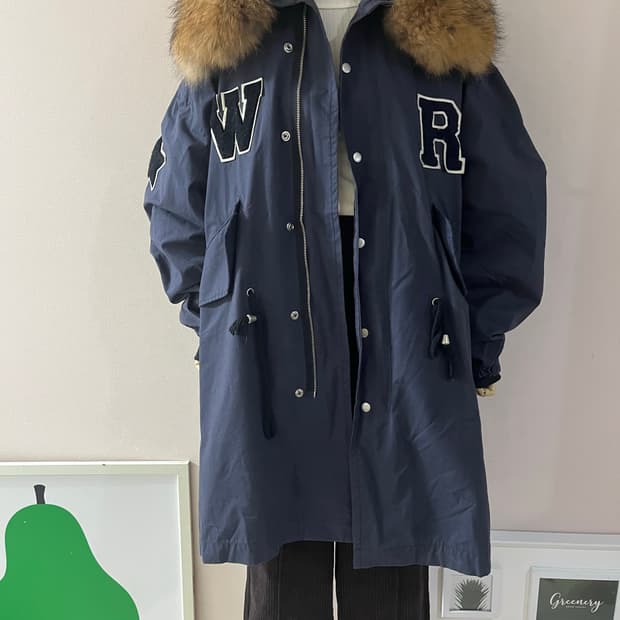 네이비라쿤야상점퍼