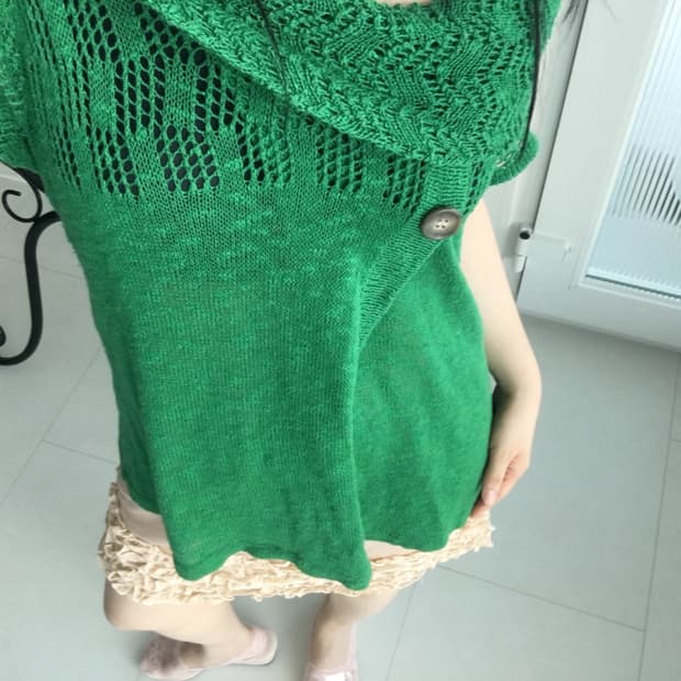 off-shoulder knit top
