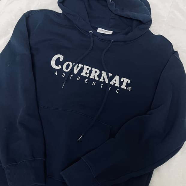 커버낫 네이비 후드티