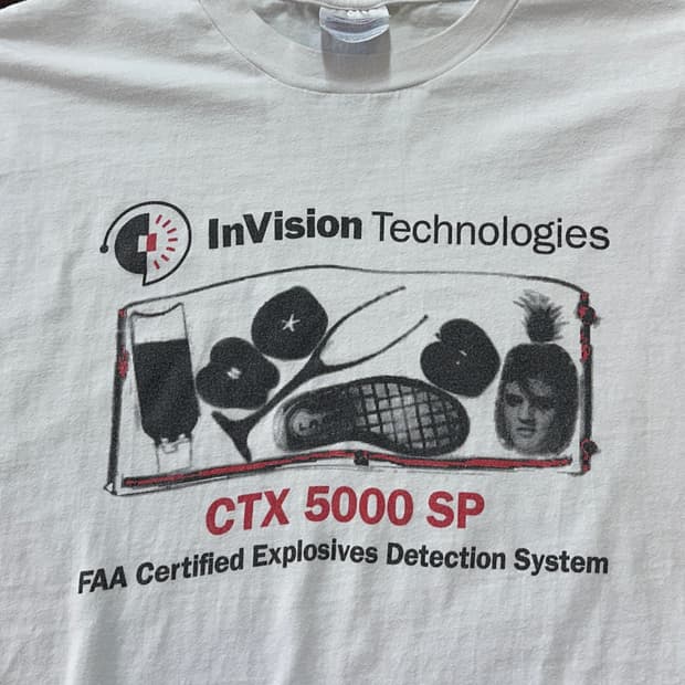 Early 00s 폭발물 탐지기 티셔츠 XL