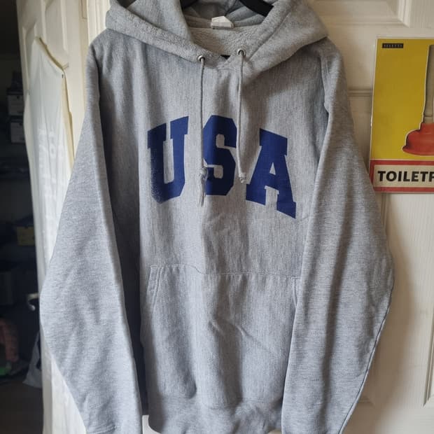 챔피온 리버스위브 usa 후드 L