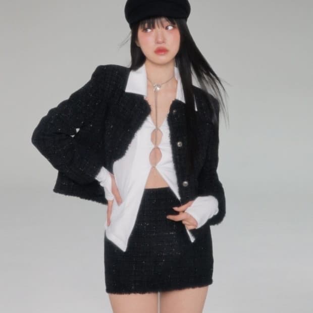 뉴얼린 트위드자켓