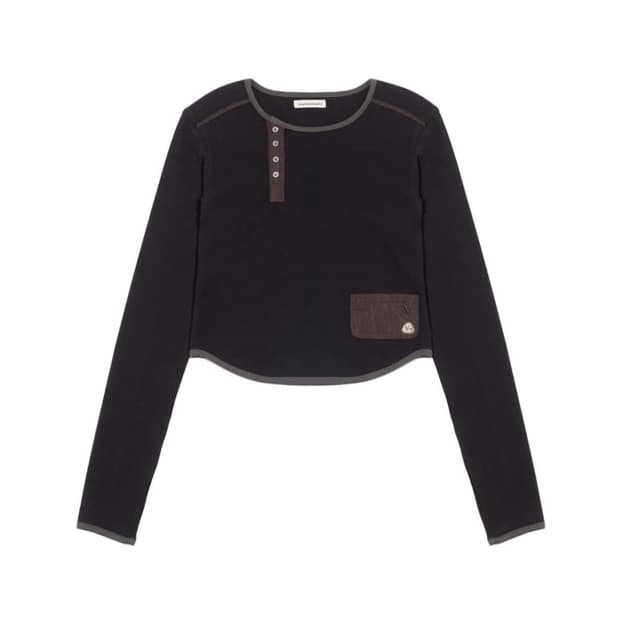 스마트어반유즈풀 언발란스 롱슬리브 블랙