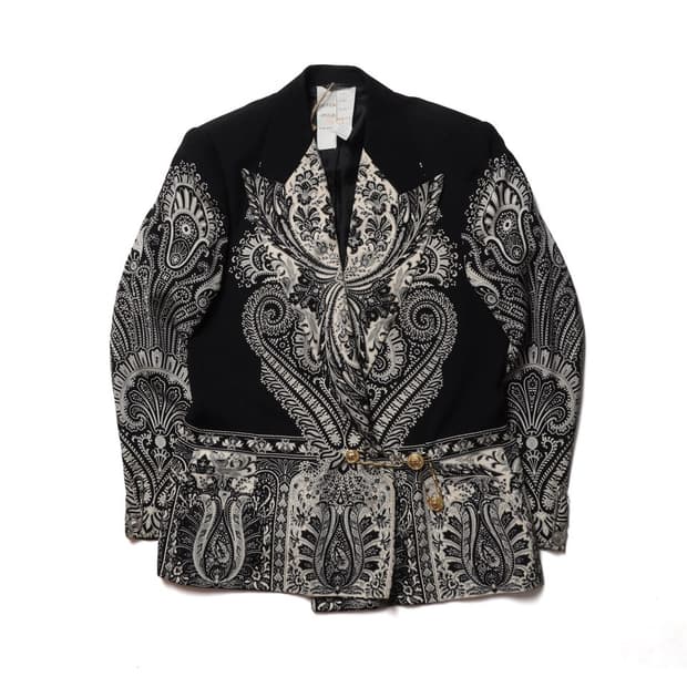 베르사체 Gianni Versace Paisley Silk Blazer