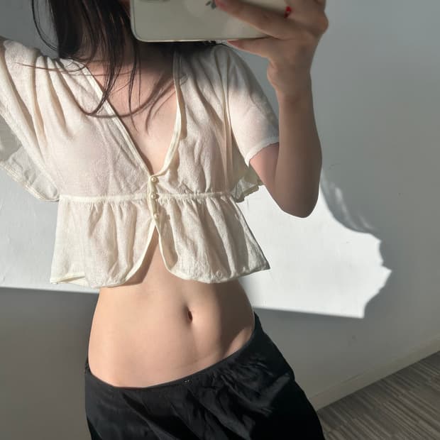 vintage see-through top