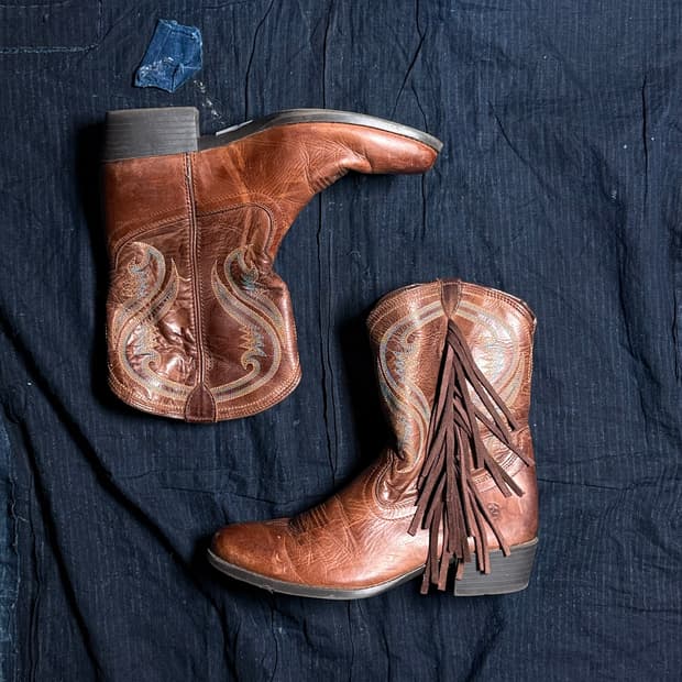 Ariat 프린지 팬시 웨스턴 부츠 US6.5