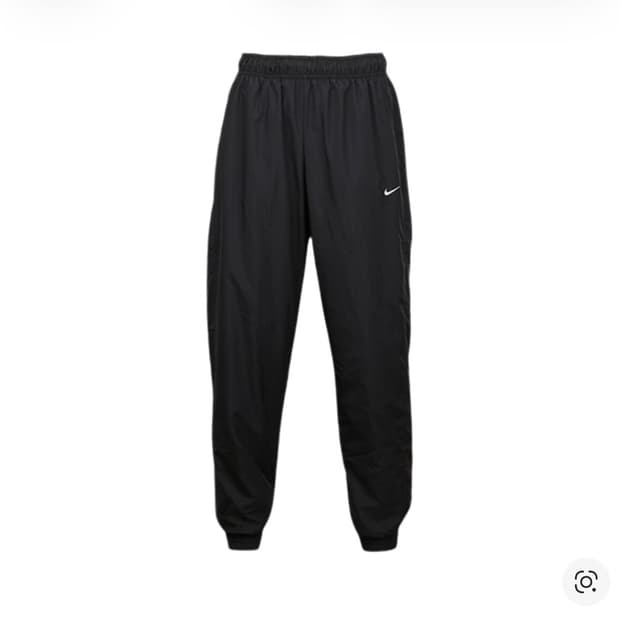 나이키 NSW 클래식 우븐 UV 미드라이즈 루즈 조거 블랙 - 아시아 s