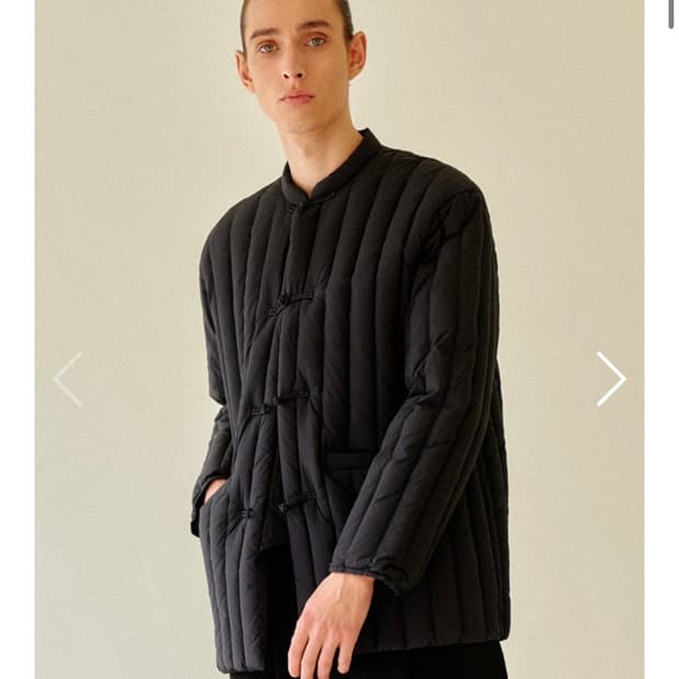 Art if acts 거위털 퀼팅 자켓 블랙