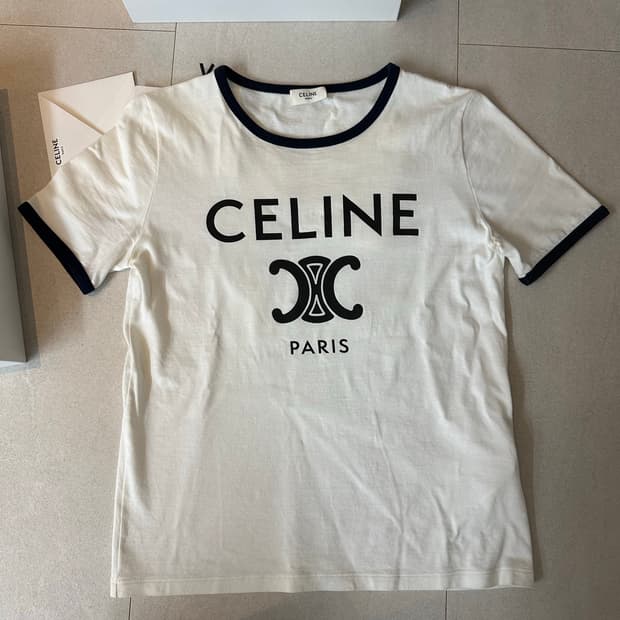 셀린느 트리오페 반팔티셔츠 여성 XS