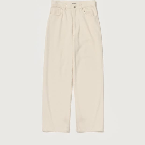 [4] 오라리 실크 넵 데님 5P 와이드 팬츠(A26SP01SD)