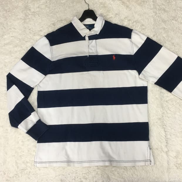 폴로 스몰포니 스트라이프 럭비티 BB12