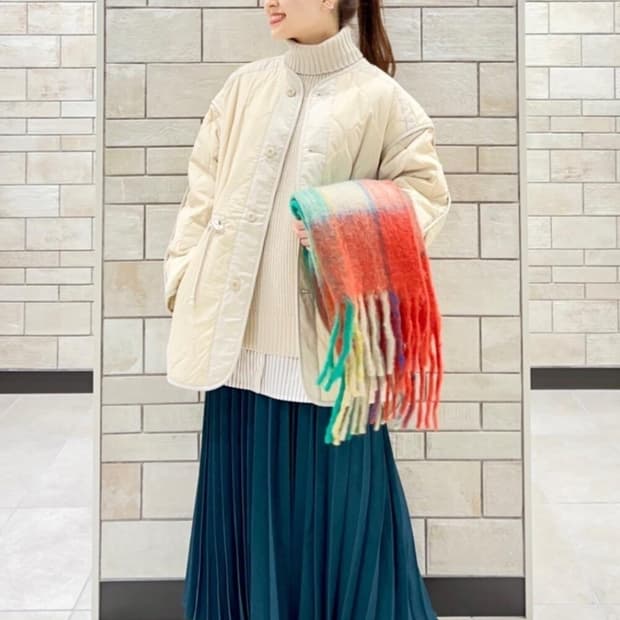 코엔 밀리터리 드로스트 퀼팅 자켓