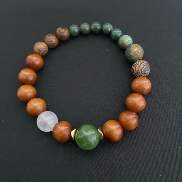 천연 우드 & 원석  팔찌