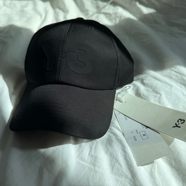 y-3 로고 캡 블랙 검정 모자 OSFM