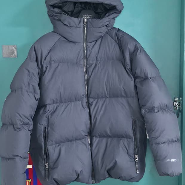 공용)브룩스 후드 덕다운 점퍼 애쉬 L