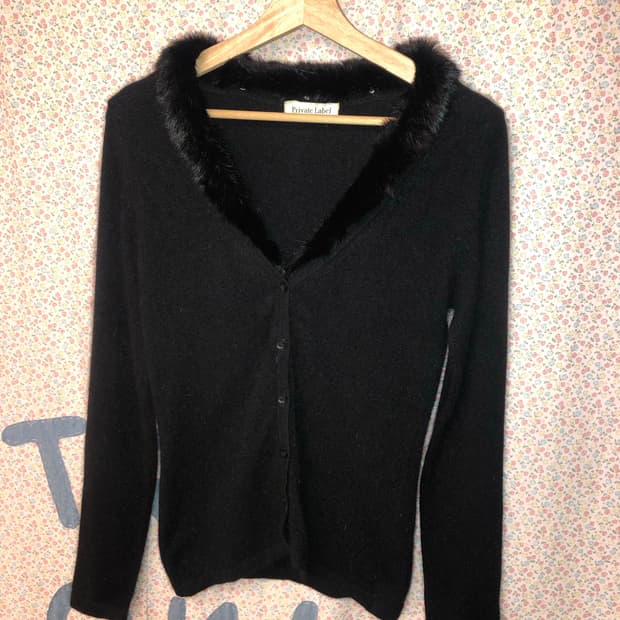 fur cardigan
