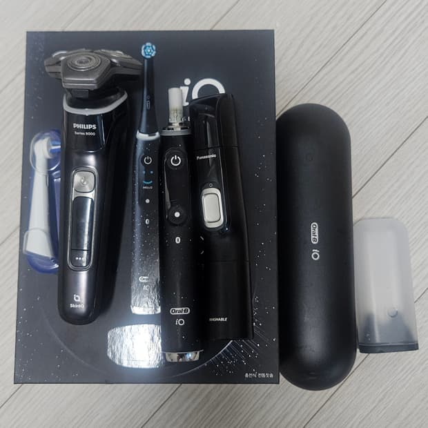 오랄비 io10 전동칫솔+파나소닉 콧털정리기+필립스 면도기