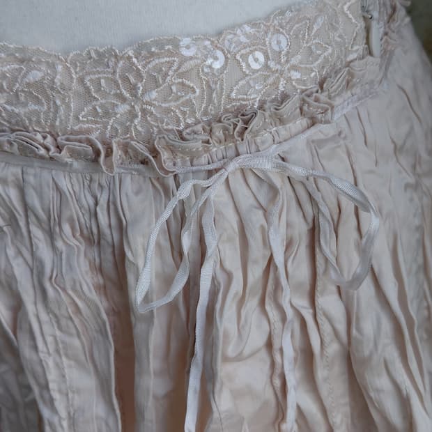 [빈티지] 레이스 핑크 스커트