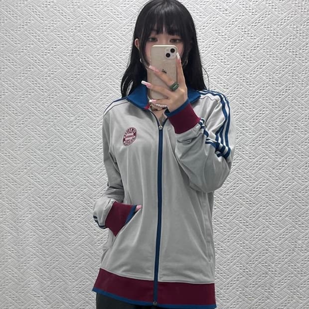 아디다스 Y2K 레트로 바이에른 뮌헨 져지 집업 105 C12258
