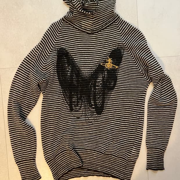 비비안웨스트우드 2000s 스트라이프 후디