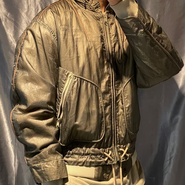 S 디젤 J-U23 나일론 레이어링 카키 봄버