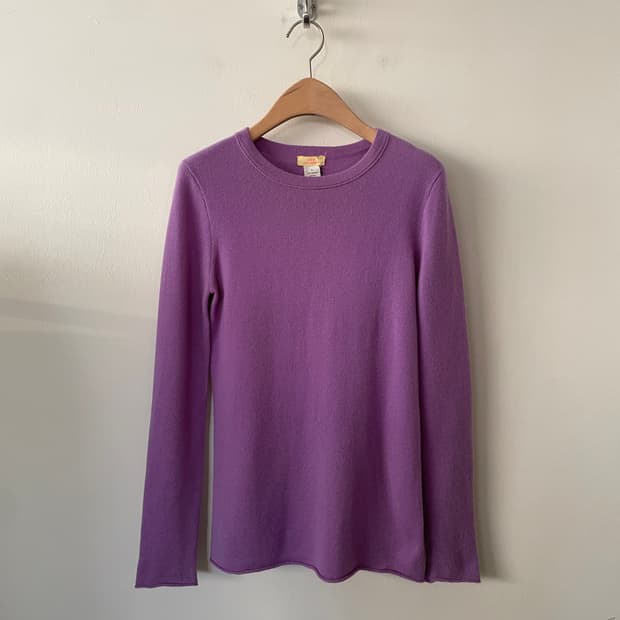 vintage j.crew crew neck cashmere knit