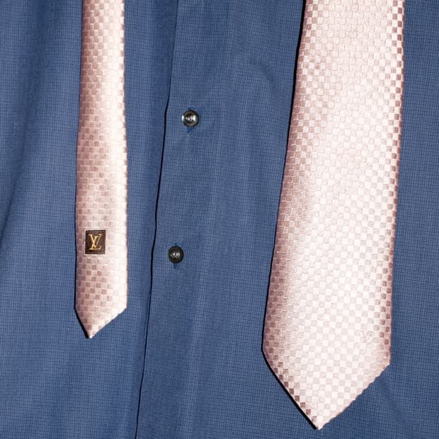 Checkerboard Silk Tie