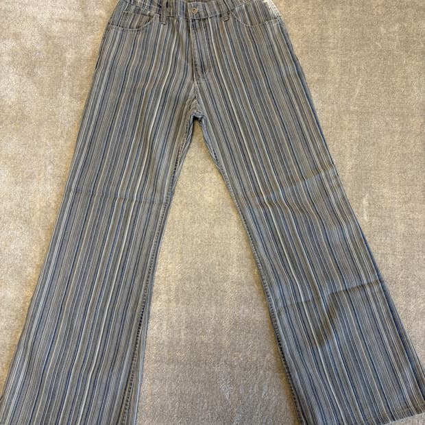 모이아 스트라이프 데님팬츠