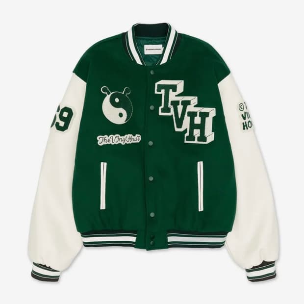 더바이닐하우스 바시티자켓 그린 L