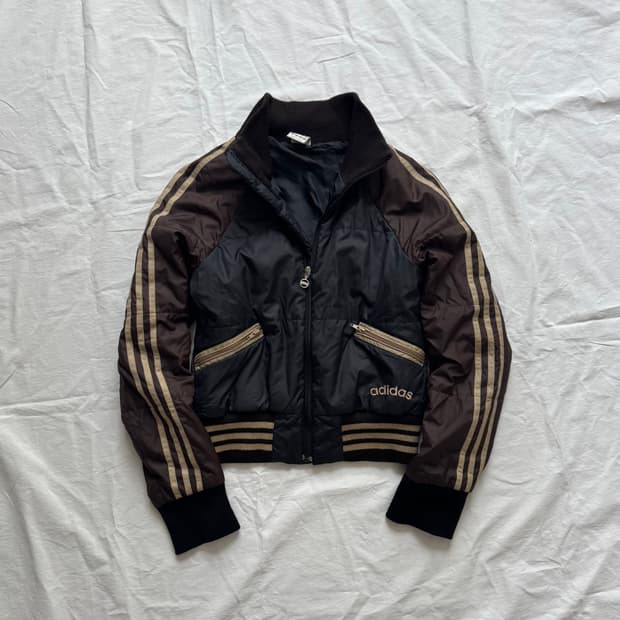 Rare Adidas japan 초코바나나 누빔 패딩 스포티 올드스쿨