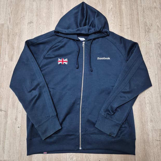 리복 클래식 잉글랜드 플래그 져지 후드집업