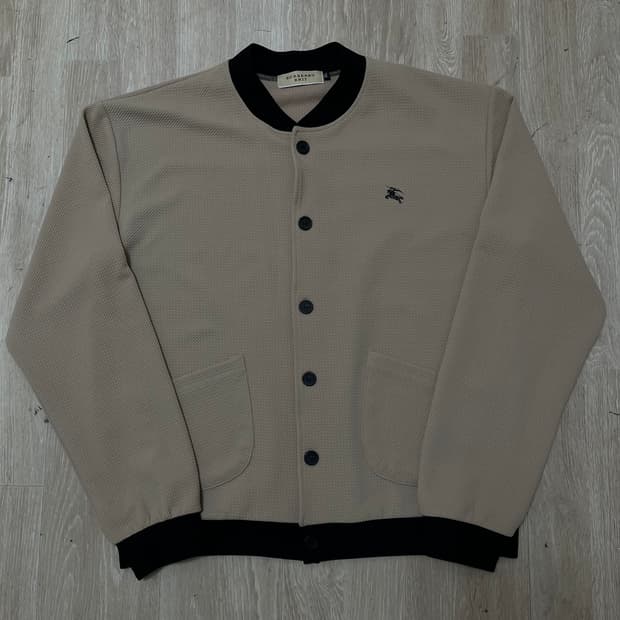 버버리 브릿 Burberry 여성 기마로고 시어서커 버튼업 가디건 XL