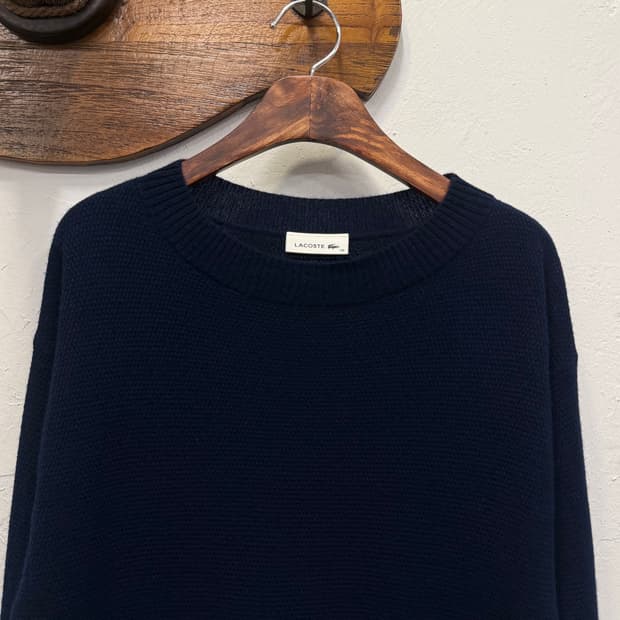 77) Lacoste Super 140s Cashmere Blend Kn