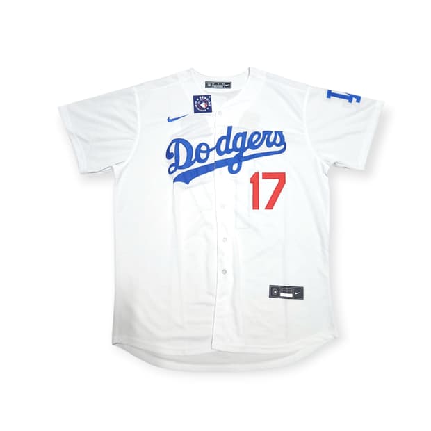 XL)오타니 나이키 MLB 다저스 화이트 17번 반팔 야구져지