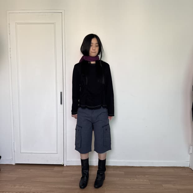 꼼데가르송 셔링 티셔츠