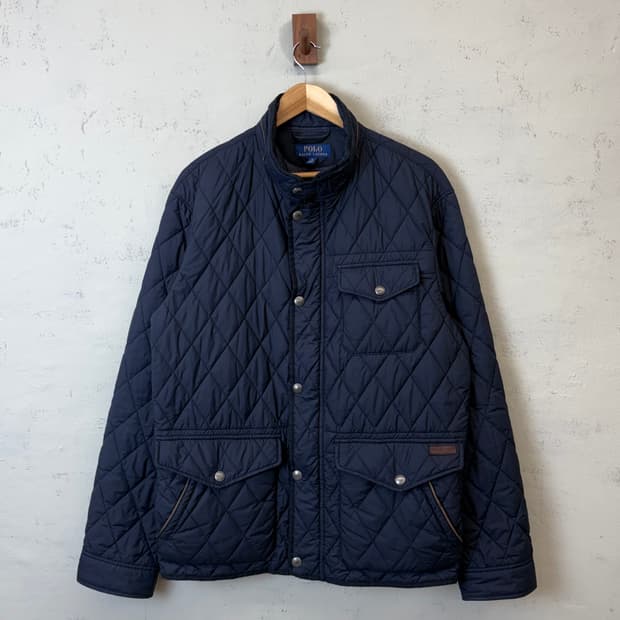 폴로랄프로렌 네이비 퀼팅 자켓