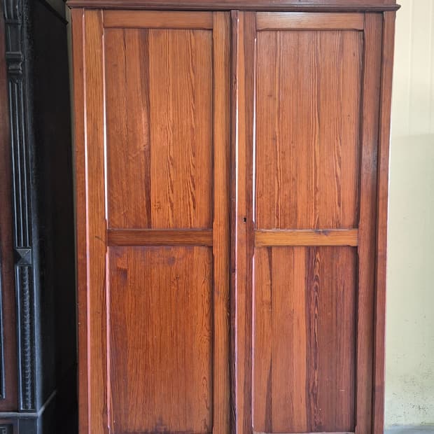 20세기 초 프랑스 솔리드 오크 아르모아위드로브