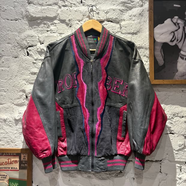 빈티지 ROBER 양가죽 봄버자켓