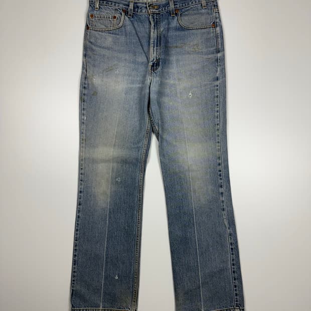 (35) 90s USA Made 리바이스 517 부츠컷 데님 팬츠