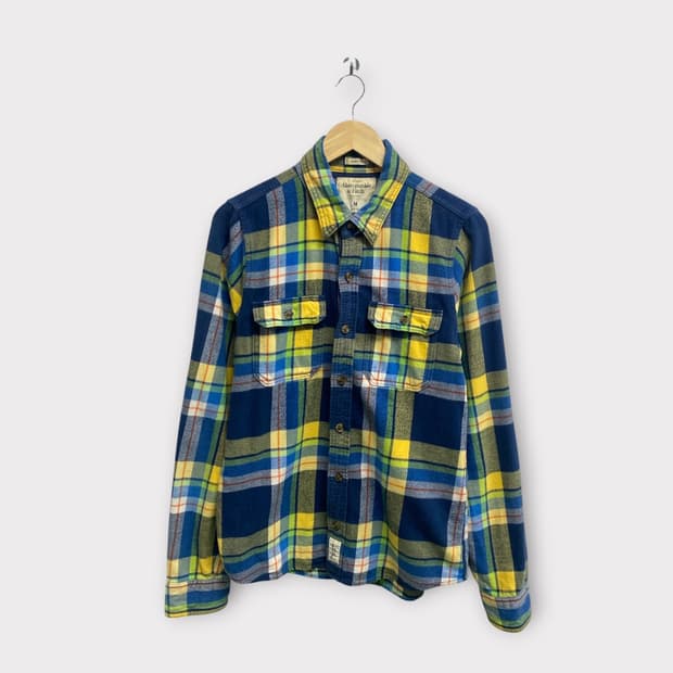 아베크롬비 앤 피치 체크 셔츠 M